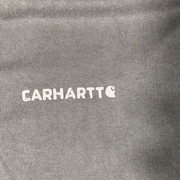 Carhartt Shirt Men's Lg Green Loose Fit Rugged Gear Graphic Tee Workwear Logo - Picture 4 of 9